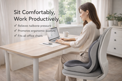 Cojín Elvix™ Ergonómico – Alivio Lumbar y de Coxis
