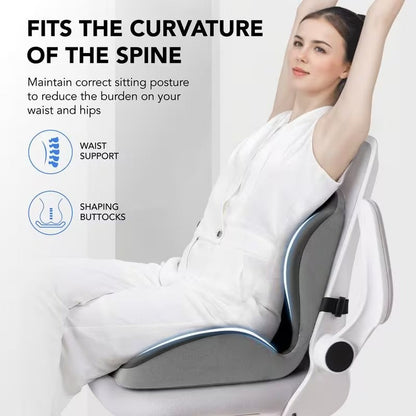 Cojín Elvix™ Ergonómico – Alivio Lumbar y de Coxis